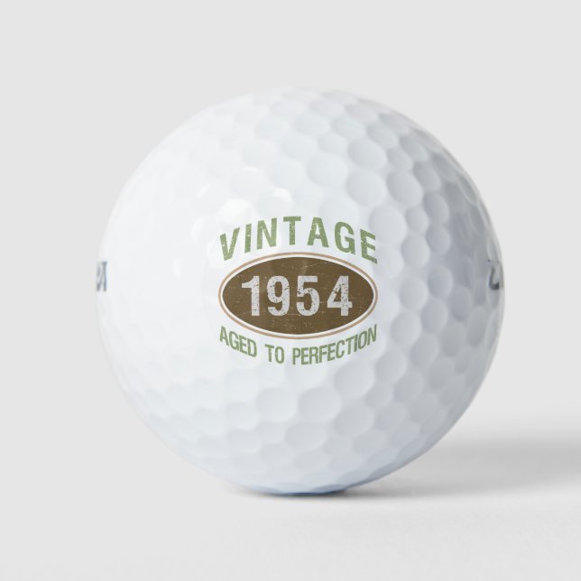 Vintag 1954 70. Geburtstag Golfball (Vorderseite)