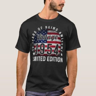 Vintag 1954 70 Jahre Alte Geschenke 70. Geburtstag T-Shirt