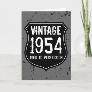 Vintag 1954 alt bis perfekt Grußkarte Männer Karte