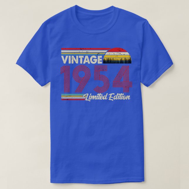 Vintag 1954 Geburtstag Shirt Limited Edition 1954  (Design vorne)