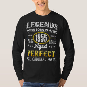 Vintag 1955 April 67 Jahre alte Männer und Frauen  T-Shirt