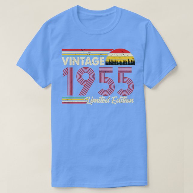 Vintag 1955 Geburtstag Shirt Limited Edition 1955  (Design vorne)