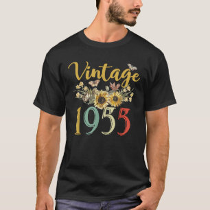 Vintag 1955 Sonnenblume 70. Geburtstag Phantastisc T-Shirt