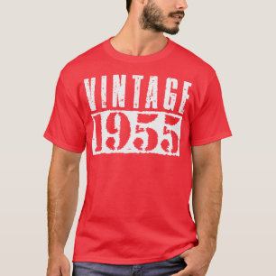 Vintag 1955 Vintager weißer Text T-Shirt