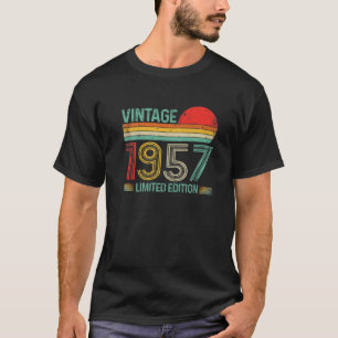 Vintag 1957 65. Geburtstagsdekorationen Männer Fra T-Shirt