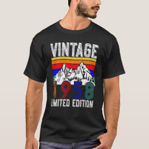 Vintag 1958 64 Jahre Jungen Mädchen 64. Geburtstag T-Shirt