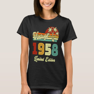 Vintag 1958 65 Jahre alt 65. Geburtstag T-Shirt