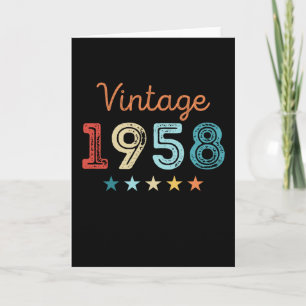 Vintag 1958 70. Geburtstag Retro Geschenk 70 Jahre Karte