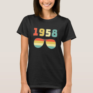 Vintag 1958 für Frauen Retro 1958 Geburtstag T-Shirt