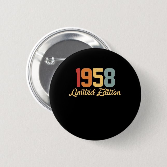 Vintag 1958 Limited Edition Button (Vorne & Hinten)
