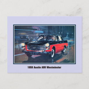 Vintag 1959 Austin A99 Westminster Postkarte