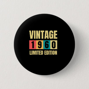 Vintag 1960 60 Jahre alt Phantastisch 60. Geburtst Button