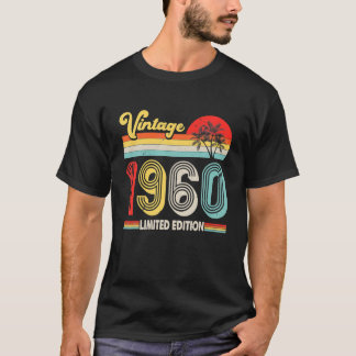 Vintag 1960 62. Geburtstagsdekorationen Männer Fra T-Shirt