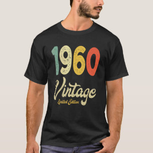 Vintag 1960 62. Geburtstagsgeschenk Retro 62 Jahre T-Shirt