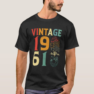 Vintag 1961 61 Jahre Altes Camping Wandern L T-Shirt