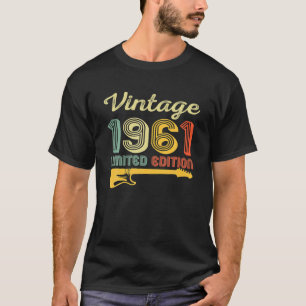 Vintag 1961 Geburtstagsgitarre 61. Geburtstag 61 T-Shirt