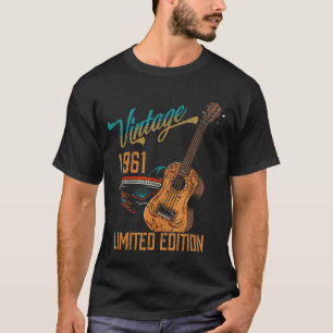 Vintag 1961 Geburtstagsgitarre 61. Geburtstag T-Shirt