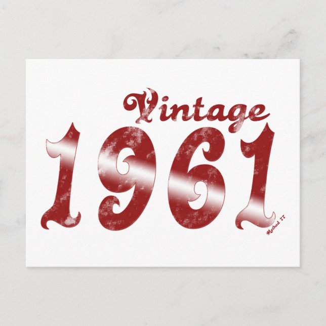 Vintag 1961 Postkarte (Vorderseite)