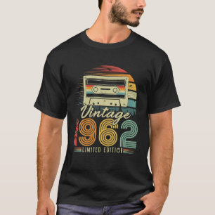 Vintag 1962 Retro Cassette 1962 60. Geburtstag 60 T-Shirt