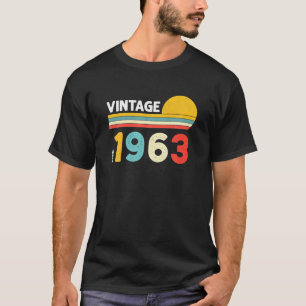 Vintag 1963 60. Geburtstagsgeschenke 60 Jahre alt T-Shirt
