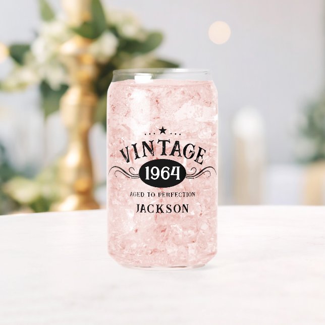 Vintag 1964 60. Geburtstag Dosenglas (Insitu (Hochzeit))