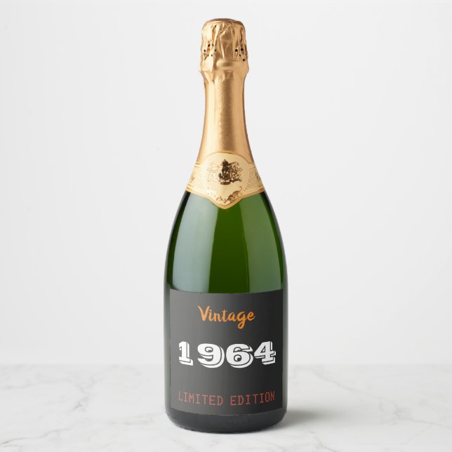 Vintag 1964 limitierte Auflage 60. Geburtstagsgesc (Vorderseite)