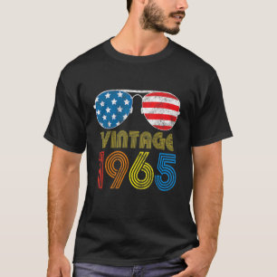 Vintag 1965 57 Jahre 57. US-amerikanische Flagge G T-Shirt