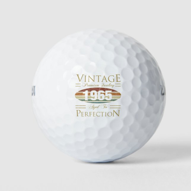 Vintag 1965, 60. Geburtstag Golfball (Vorderseite)
