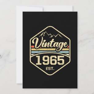 Vintag 1965 Est 56. Geburtstagsgeschenk Einladung