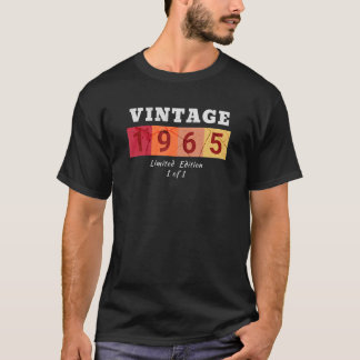 Vintag 1965 Geburtstag Jahr 1 von 1 T-Shirt