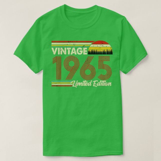 Vintag 1965 Geburtstag Shirt Limited Edition 1965  (Design vorne)