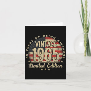 Vintag 1965 Limited Edition 60-jährige Geschenke U Karte