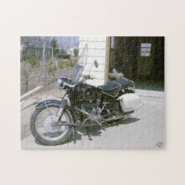 Vintag 1965 Motorrad Puzzle