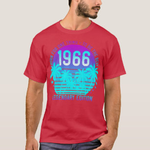 Vintag 1966 Geburtstag 55. Ästhetische Sonnenunter T-Shirt