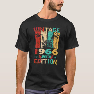 Vintag 1966 Limited Edition 57 Years Old 57 th Bir T-Shirt