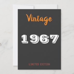 Vintag 1967 Limited Edition Einladung zum Geburtst