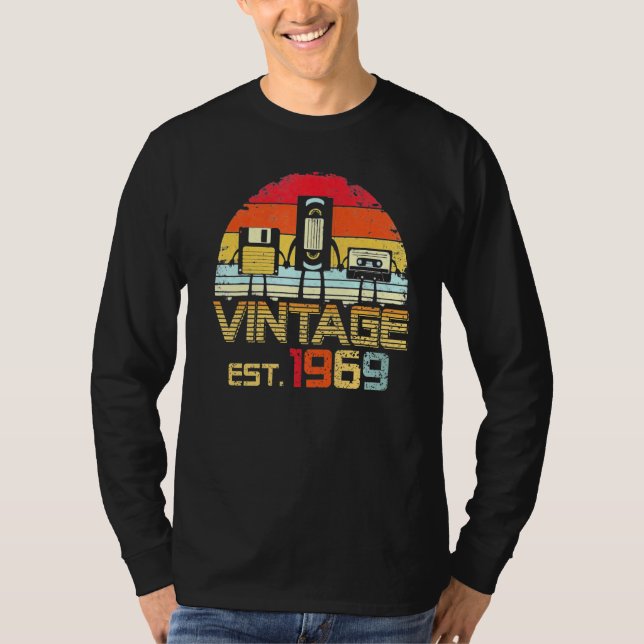 Vintag 1969 53. Geburtstag T-Shirt (Vorderseite)