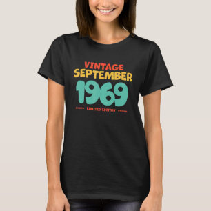 Vintag 1969 September Legend Geboren im 19. Septem T-Shirt