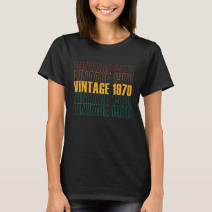 Vintag 1970 Geburtstag für 52. Geburtstag im 52. T-Shirt