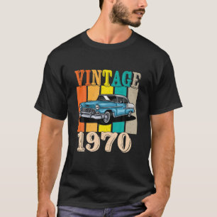 Vintag 1970 Klassik Car 51St Geburtstag 51 Jahre O T-Shirt