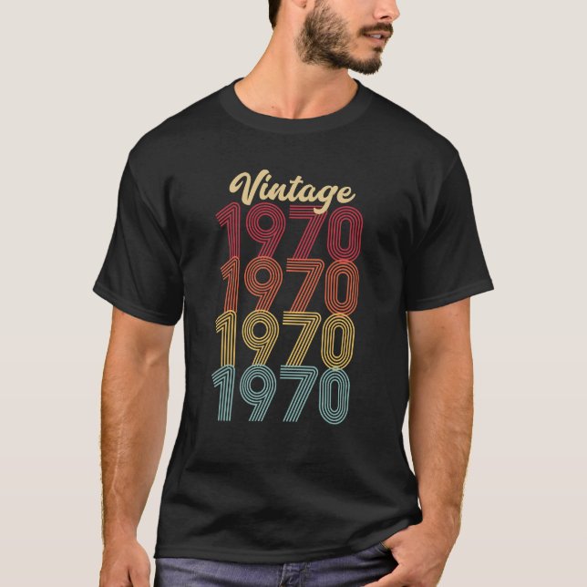 Vintag 1970 Limited Edition 53. Geburtstag T-Shirt (Vorderseite)