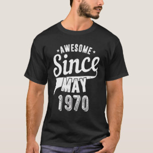 Vintag 1970 Phantastisch seit Mai glücklich meine  T-Shirt