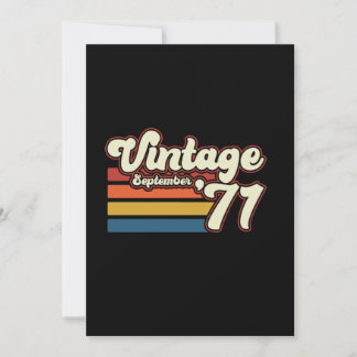 Vintag 1971 50. Geburtstag Einladung