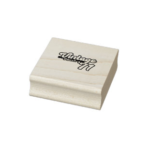 Vintag 1971 50. Geburtstag März Gummistempel