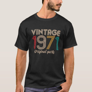 Vintag 1971 51. Geburtstagsgeschenke Retro 51 Jahr T-Shirt