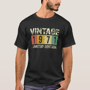 Vintag 1971 51Geburtstagsgeschenk Männer Frauen 51 T-Shirt