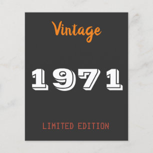 Vintag 1971 Limited Edition 55. Geburtstagsgeschen