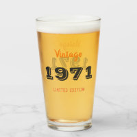 Vintag 1971 Limited Edition - 55. Geburtstagsglas