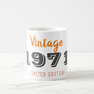 Vintag 1971 limitierte Auflage 50. Geburtstagsgesc Kaffeetasse