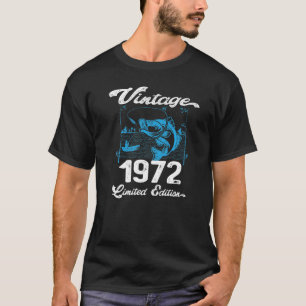 Vintag 1972 50 Jahre alte Fischer Birthda T-Shirt